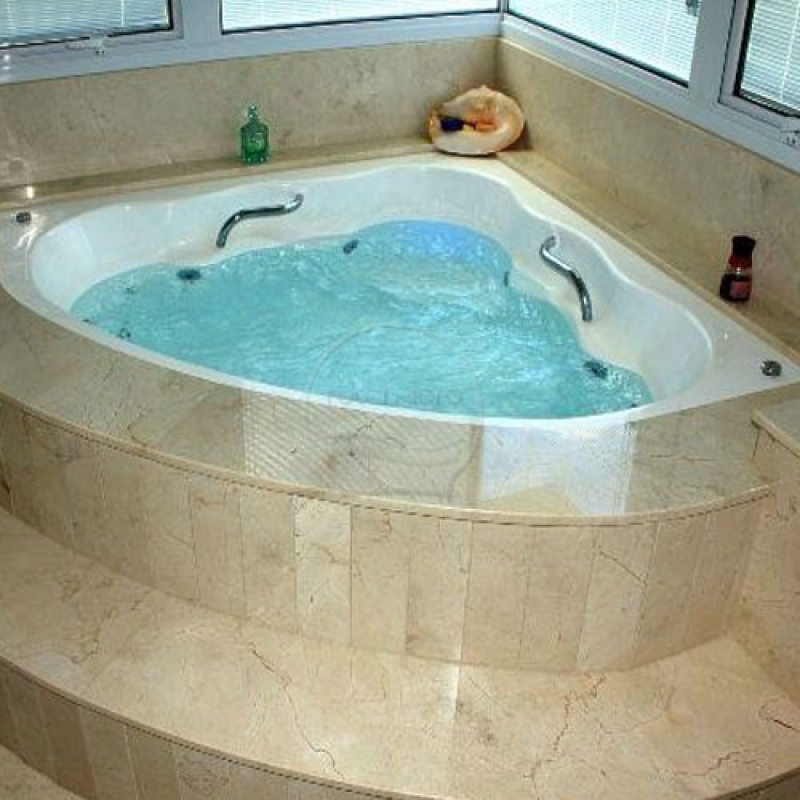 Banheira de Canto com Hidro Valor Pontão - Banheira de Canto para Banheiro