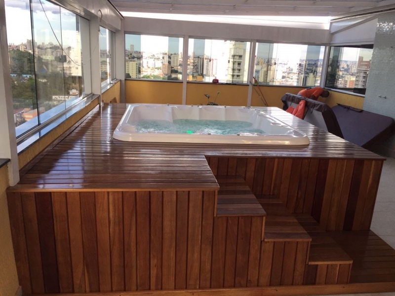 Banheiras Spa com Deck Rio Verde - Banheira Spa Total Hidro