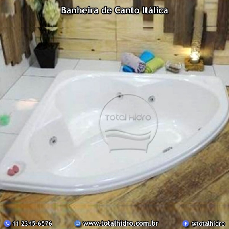 Comprar Banheira de Canto Itálica Macapá - Banheira de Canto para Banheiro