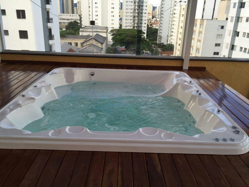 Comprar Banheira Spa 6 Lugares Preço Gávea - Comprar Banheira Spa área Externa