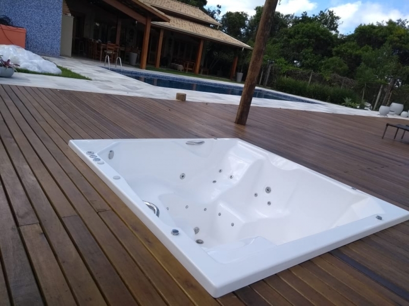 Instalação de Banheira Spa 8 Lugares Preço Mata - Instalação de Banheira Spa com Assento