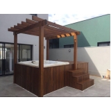 instalação de banheira spa com deck preço Uberaba